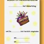 Einladungskarten Kindergeburtstag Vorlagen Zum Ausdrucken Angenehm Vorlage Einladung Geburtstag
