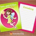 Einladungskarten Kindergeburtstag Vorlagen Zum Ausdrucken Hübsch Feen Geburtstag Einladung Zur Kinderparty Kostenlos