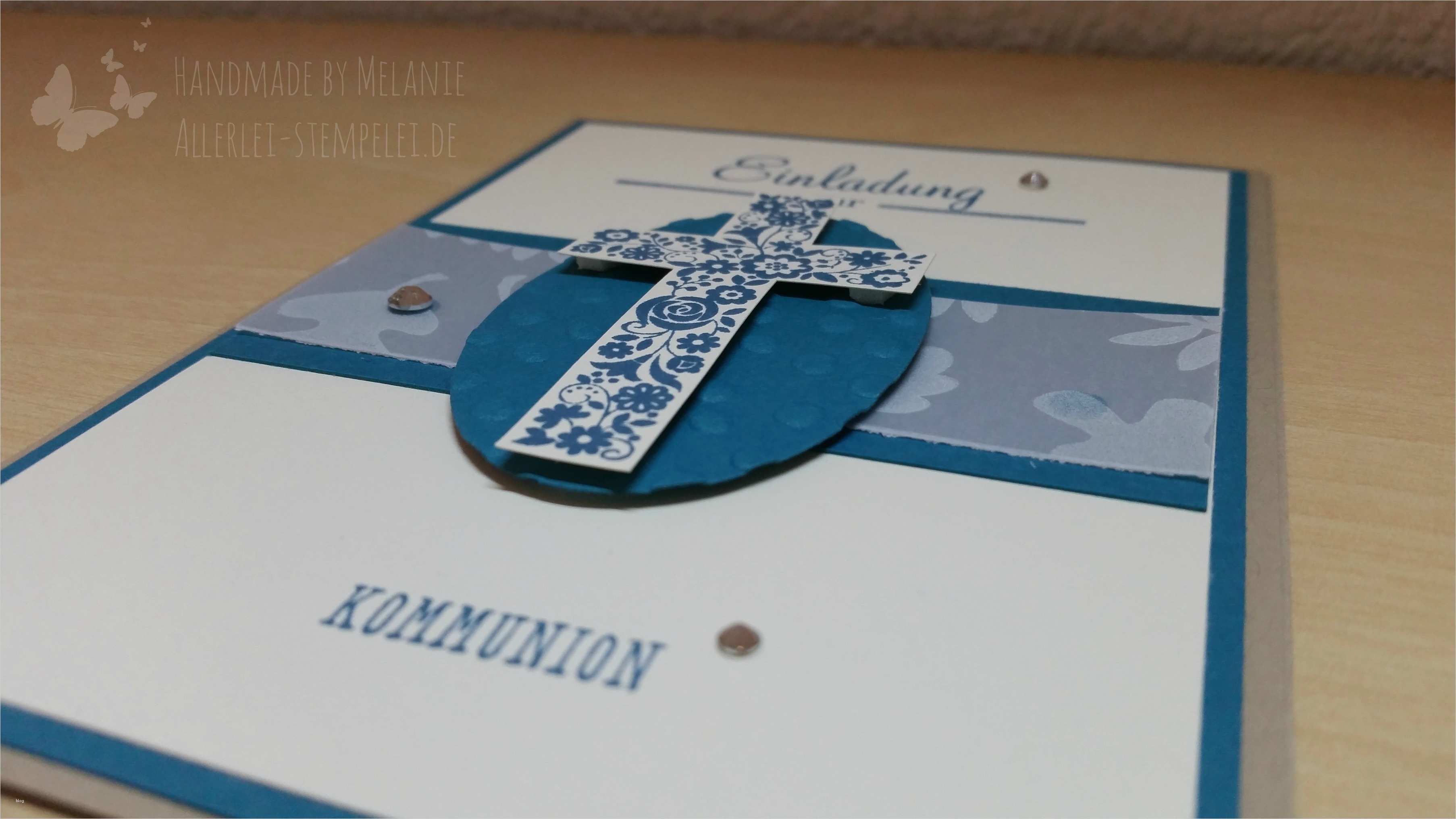 Einladungskarten Kommunion Vorlagen Fabelhaft Einladung Zur Kommunionallerlei Stempelei