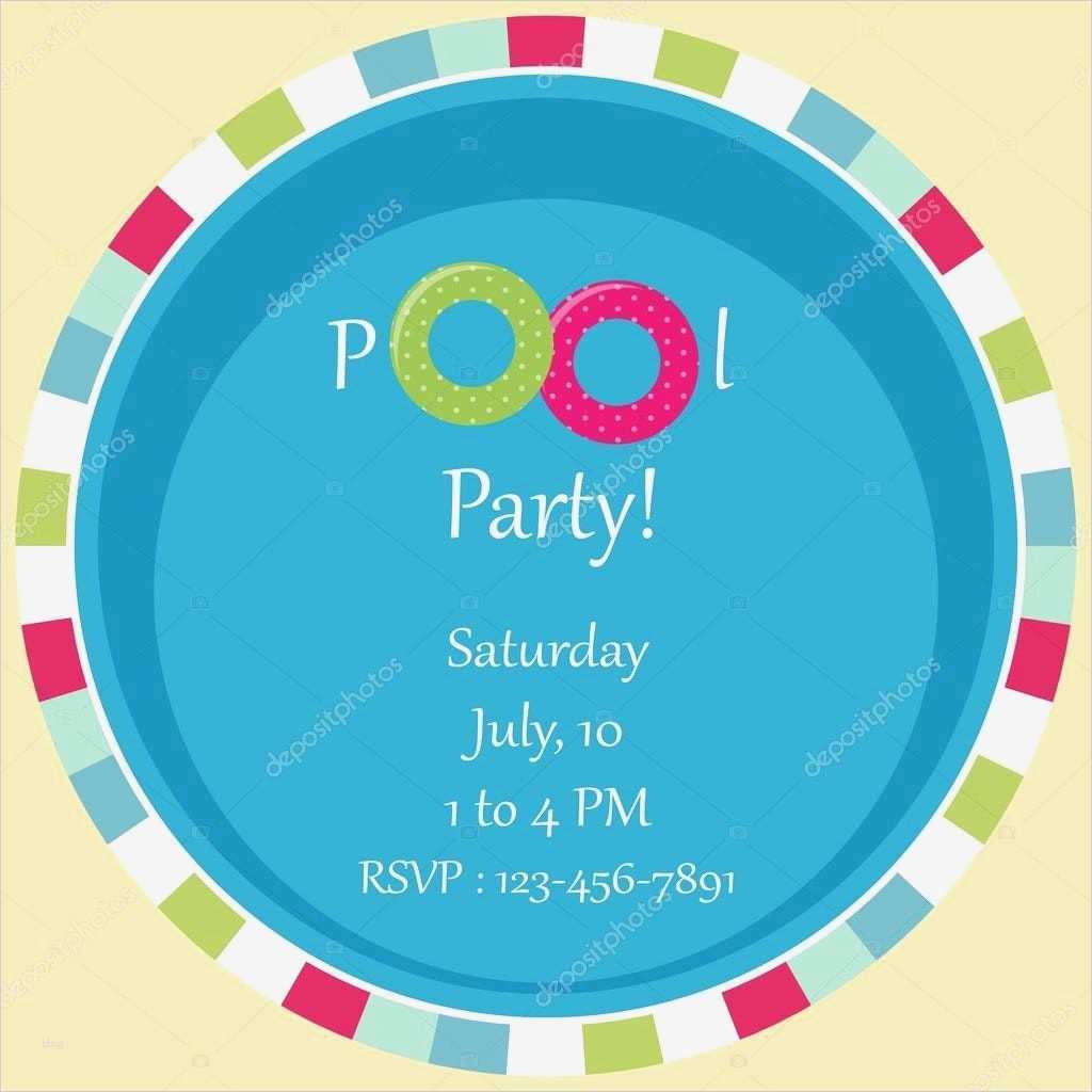 Einladungskarten Schwimmbad Vorlagen Inspiration Einladung Poolparty Vorlagen Kostenlos