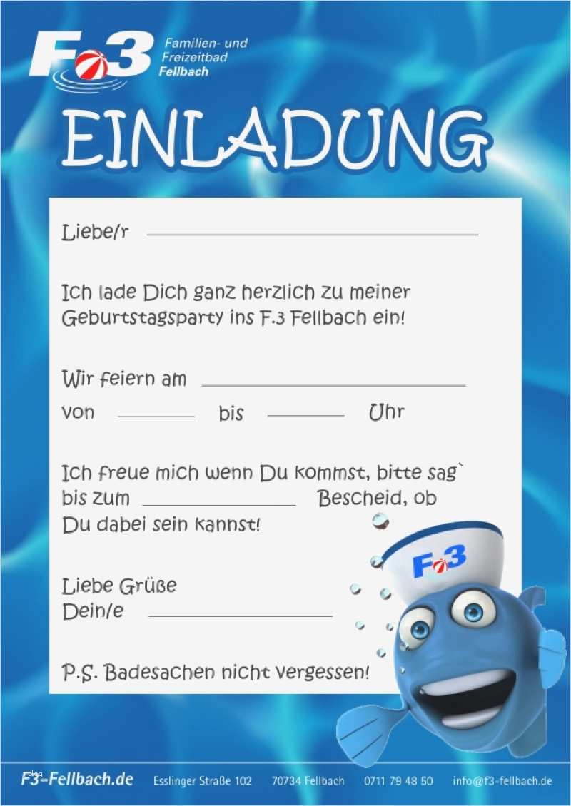 Einladungskarten Schwimmbad Vorlagen Wunderbar Einladung Kindergeburtstag Schwimmen – Pixelwarfarefo