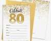 Einladungskarten Vorlagen Genial Einladungskarten Zum 80 Geburtstag Selber Machen