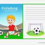 Einladungstext Kindergeburtstag Vorlage Erstaunlich Fussball Einladung Kostenlose Vorlagen Zum Ausdrucken