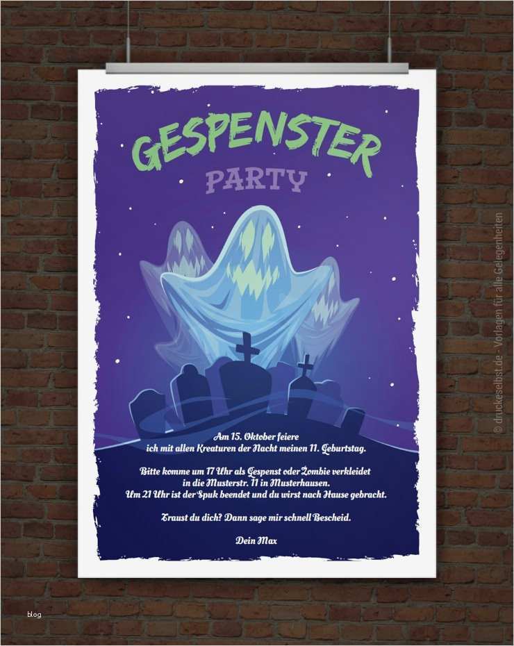 Einladungstext Kindergeburtstag Vorlage Gut Drucke Selbst Einladung Gespensterparty Zum Ausdrucken