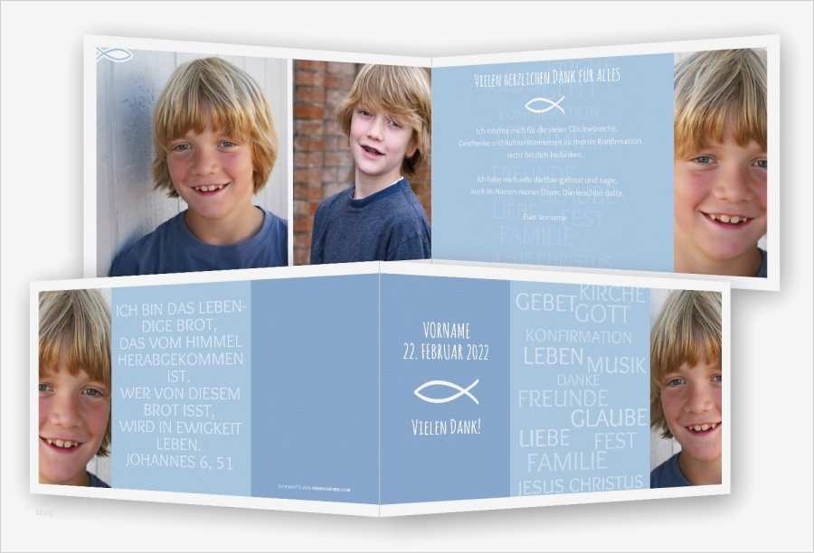 Einladungstext Kommunion Vorlage Erstaunlich Konfirmation Dankeskarten