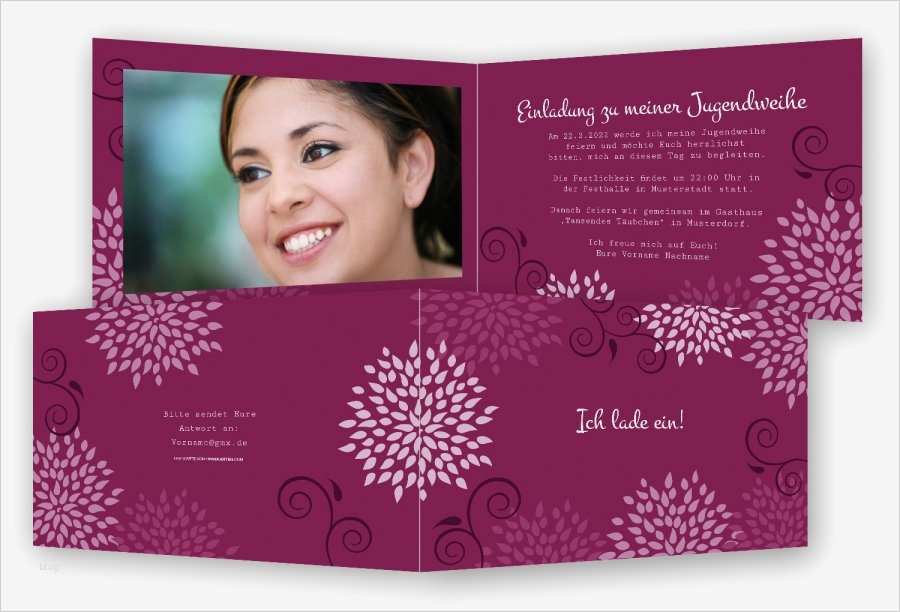 Einladungstexte Jugendweihe Vorlagen Schönste Karte Zur Jugendweihe