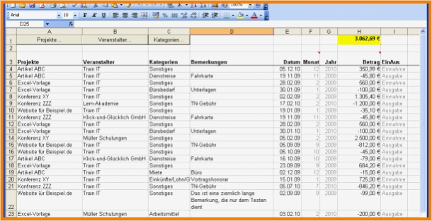 Einnahmen Ausgaben Excel Vorlage Privat Beste 6 Einnahmen Ausgaben Excel
