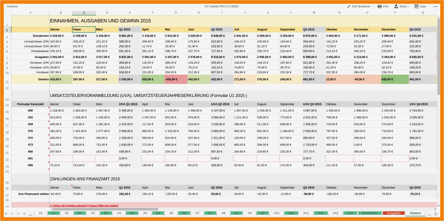Einnahmen Ausgaben Rechnung Excel Vorlage Angenehm 6 Einnahmen Ausgaben Vorlage