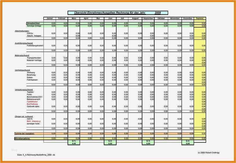 Einnahmen Ausgaben Vorlage Pdf Erstaunlich 9 Einnahmen Ausgaben Excel