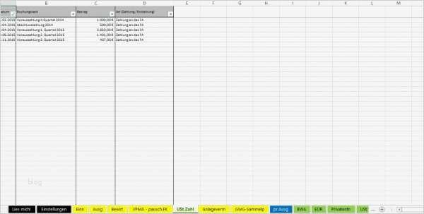 Einnahmen Ausgaben Vorlage Privat Beste Excel Vorlage Einnahmenüberschussrechnung Eür 2015