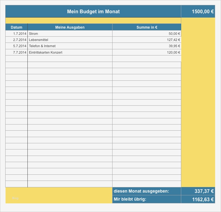 Einnahmen Ausgaben Vorlage Zum Ausdrucken Erstaunlich Mit Numbers 5 2 Von Iwork Vorlage Für Haushaltsbuch Erstellen