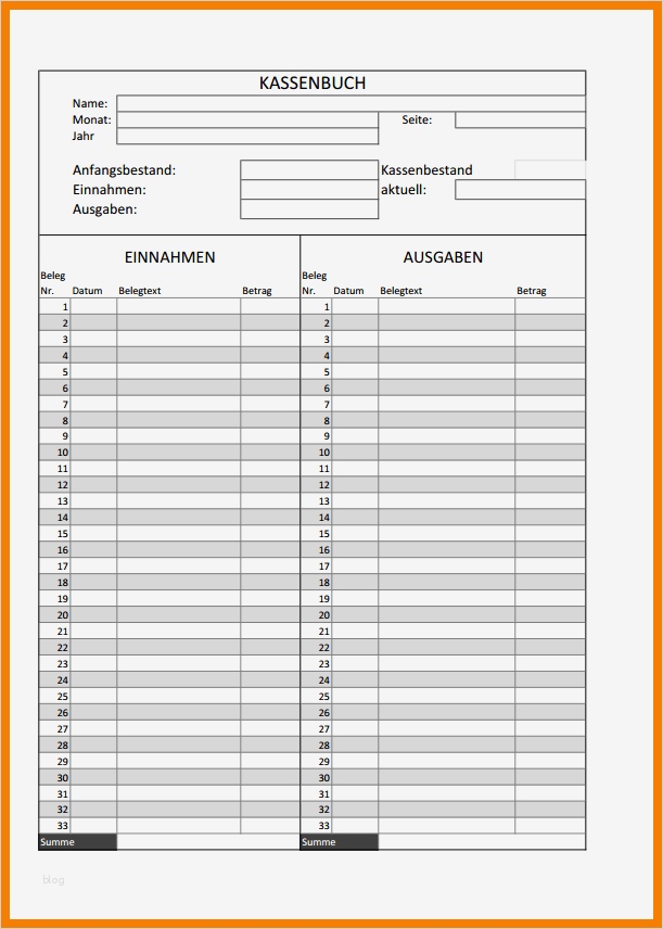 Einnahmen Ausgaben Vorlage Zum Ausdrucken Hübsch 8 Einnahmen Ausgaben Vorlage Zum Ausdrucken