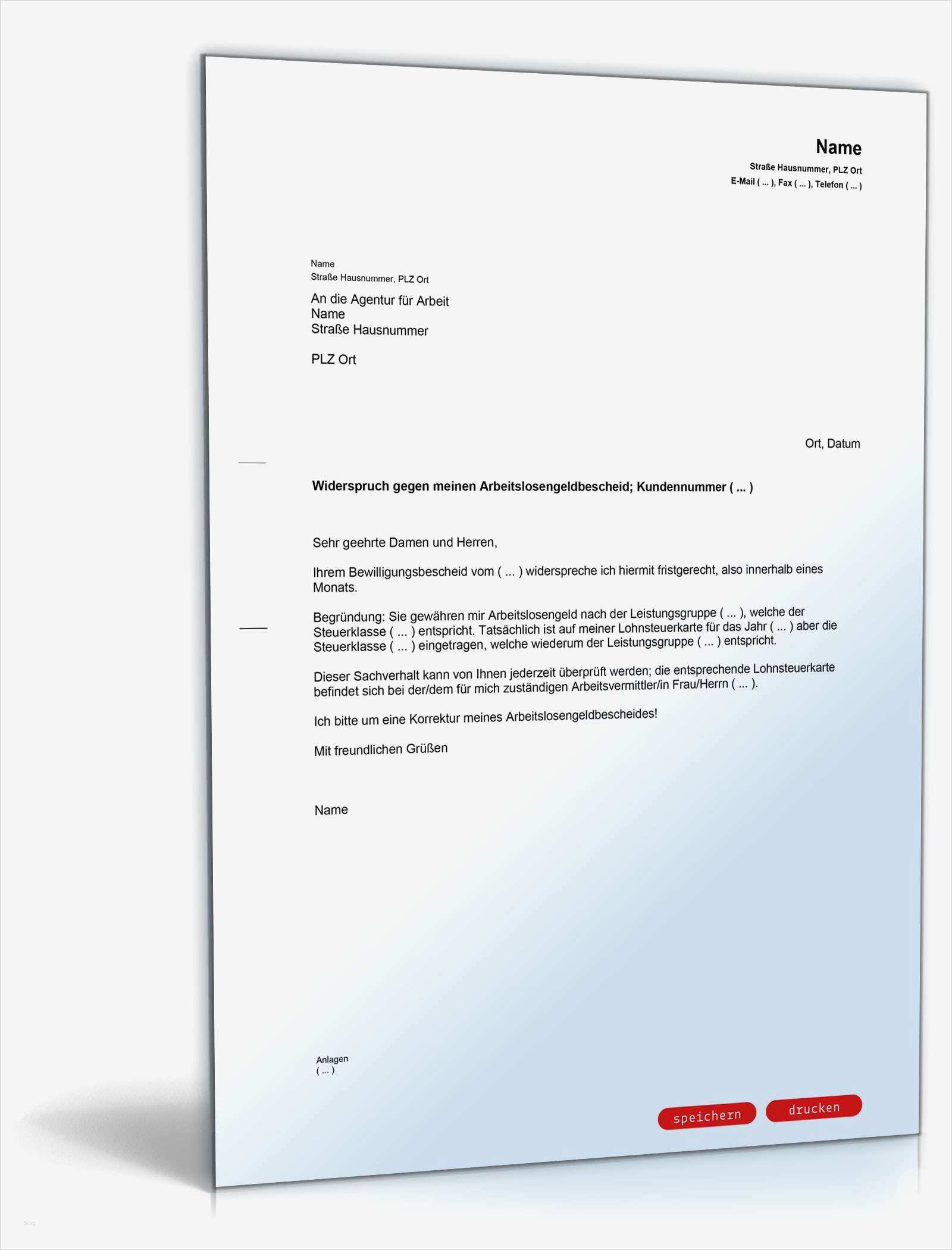 20 Angenehm Einspruch Gegen Steuerbescheid Vorlage Ideen 2 Einspruch gegen Arbeitslosengeldbescheid Muster Vorlage