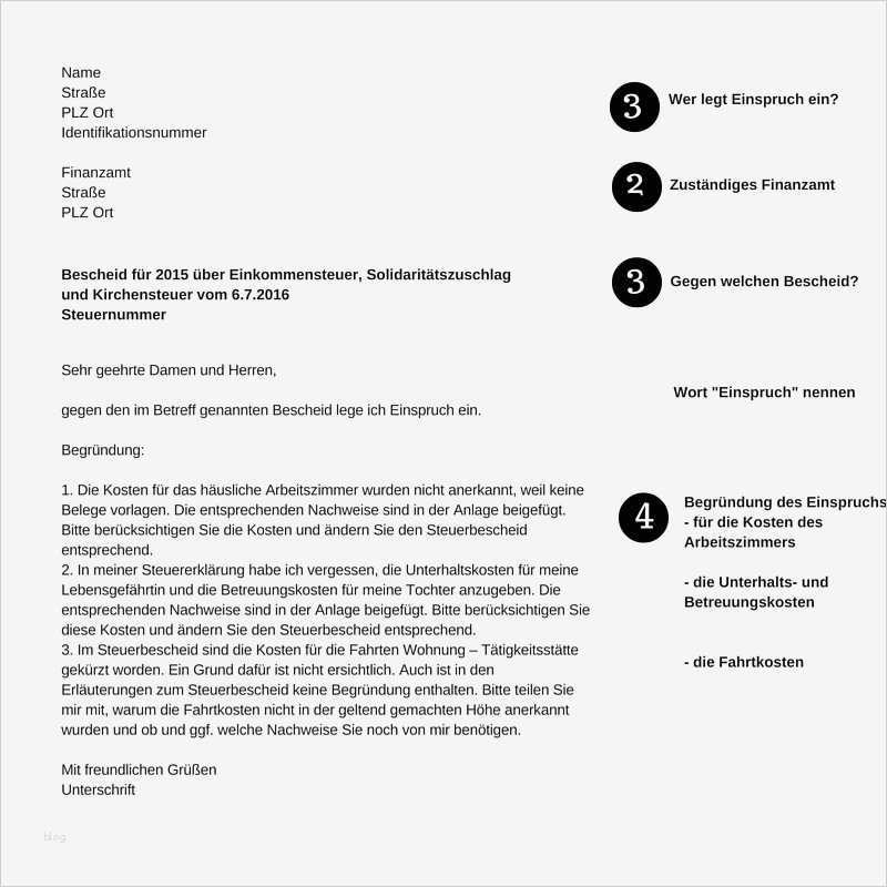 Einspruch Vorlage Beste so Legen Sie Gegen Den Steuerbescheid Einspruch Ein