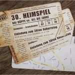 Eintrittskarte Vorlage Kostenlos Bewundernswert Einladungskarte Heimspiel Vintage Das original