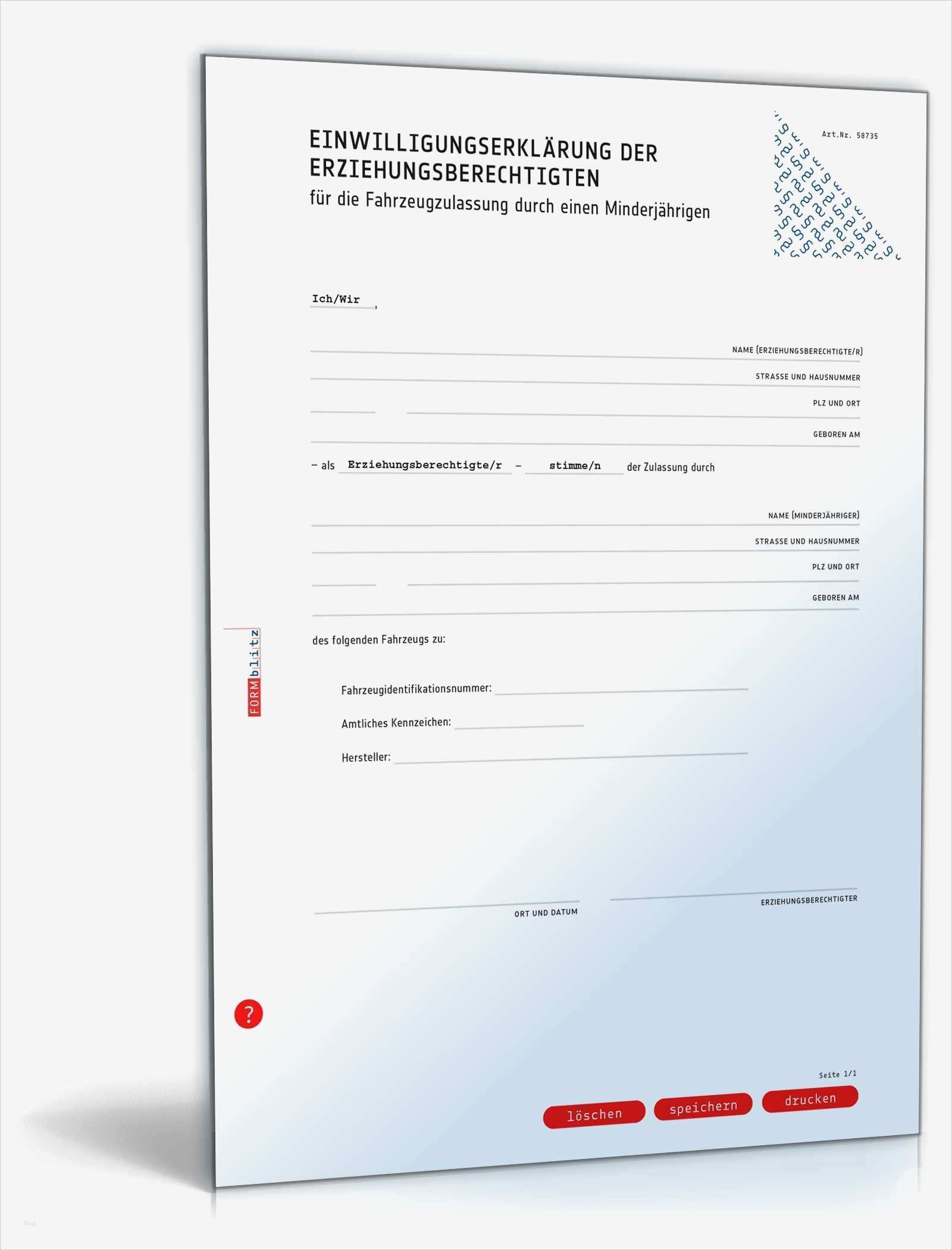 Einverständniserklärung Datenschutz Vorlage Beste Einwilligungserklärung Zulassung Kfz