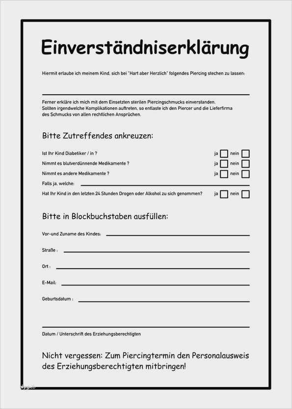 Einverständniserklärung Datenschutz Vorlage Wunderbar Einverständniserklärung Kind Urlaub Vorlage Wunderbar