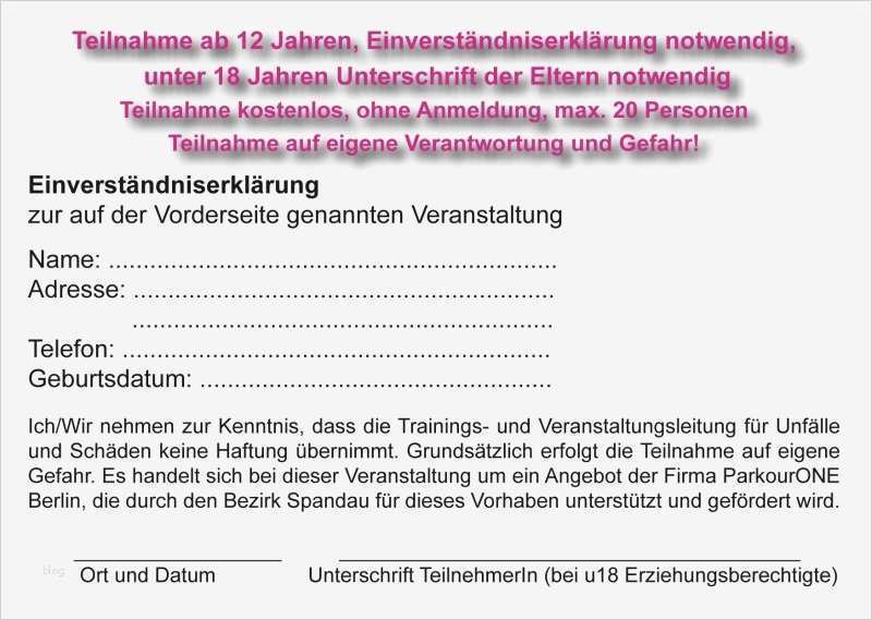 Einverständniserklärung Fitnessstudio Probetraining Vorlage Schön Erfreut Einverständniserklärung Für Kinder Galerie