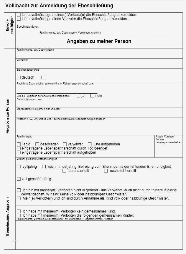 Einverständniserklärung Ummeldung Kind Vorlage Großartig Unterlagen Zur Hochzeit – Notwendige Unterlagen Zur