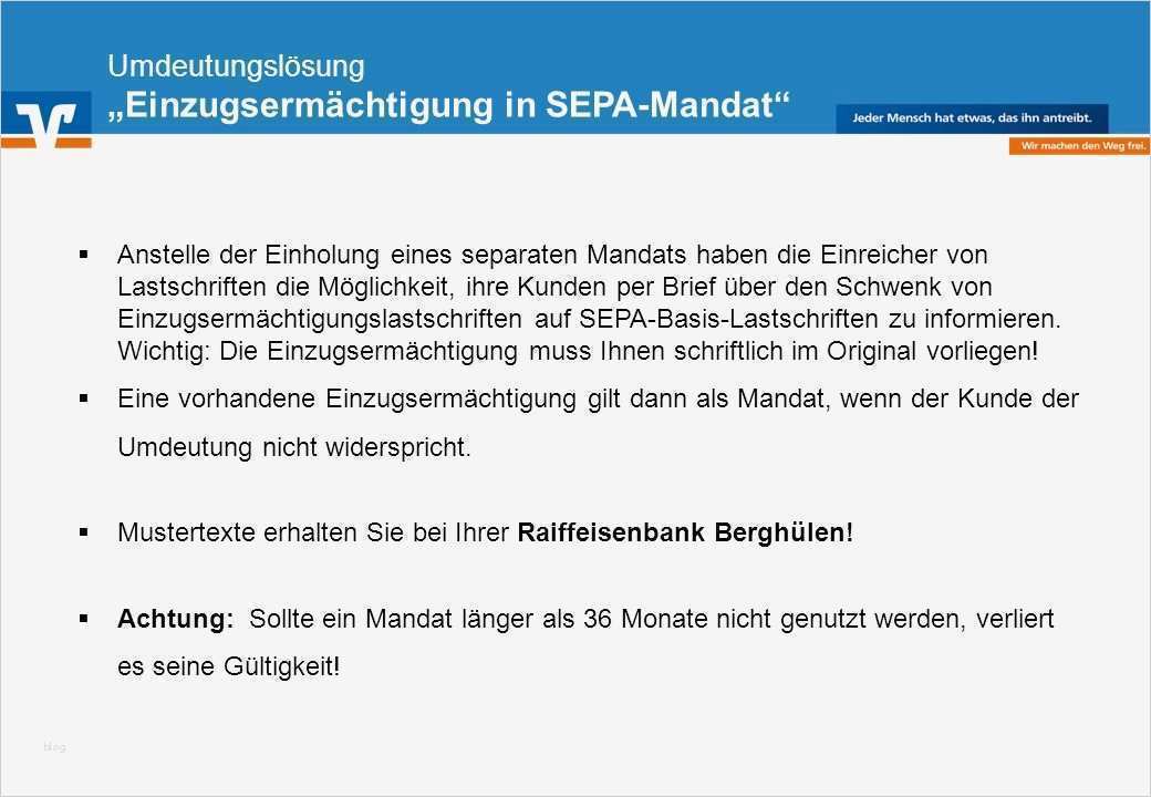 Einzugsermächtigung Vorlage Sepa Bewundernswert Information Für Firmenkunden Ppt Herunterladen