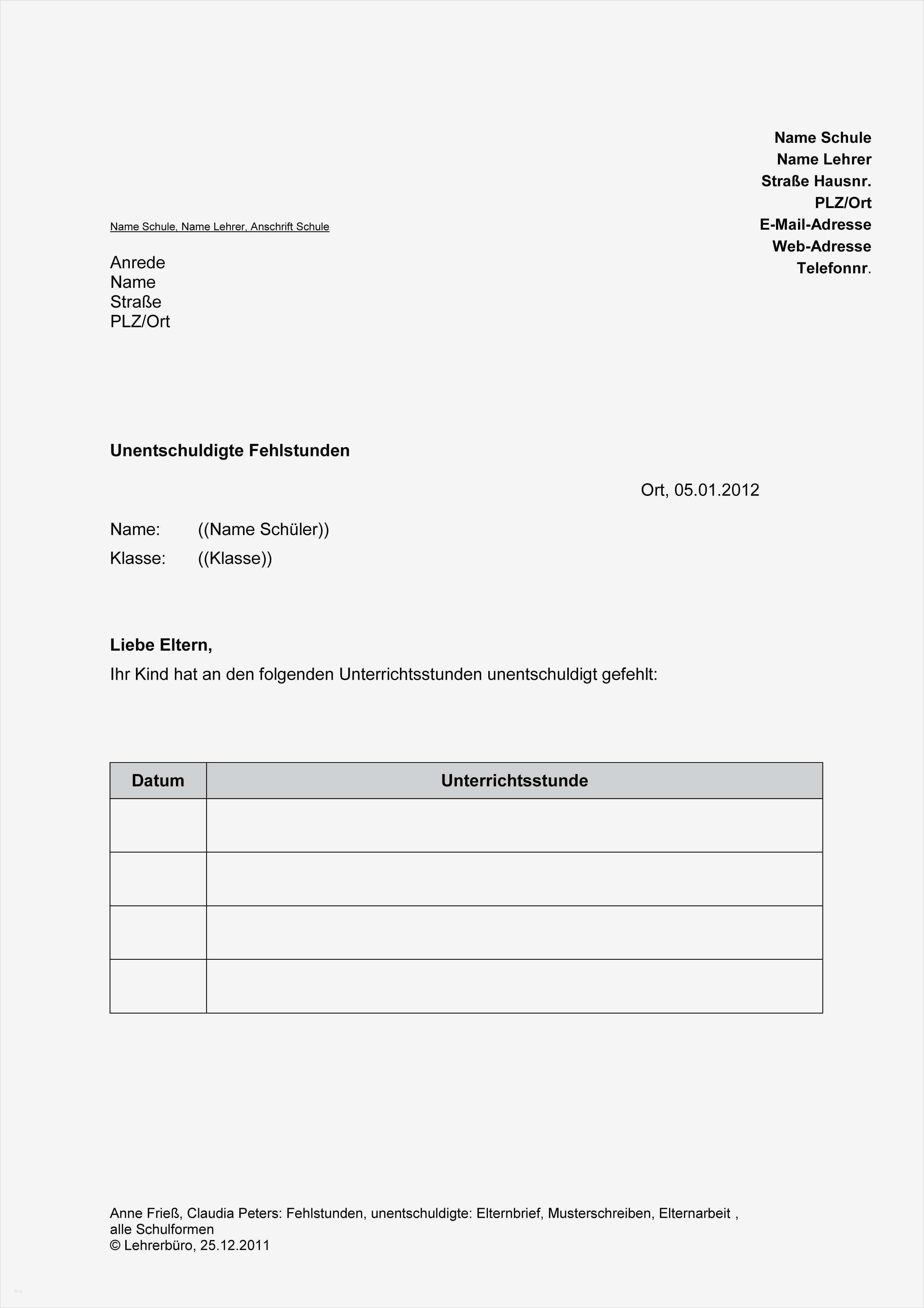 Elternbrief Schreiben Vorlage Erstaunlich Arbeitshilfen · Grundschule · Lehrerbüro