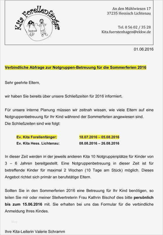 Elternbrief Vorlage Kindergarten Fabelhaft Betreuung In Den sommerferien Jetzt Anmelden