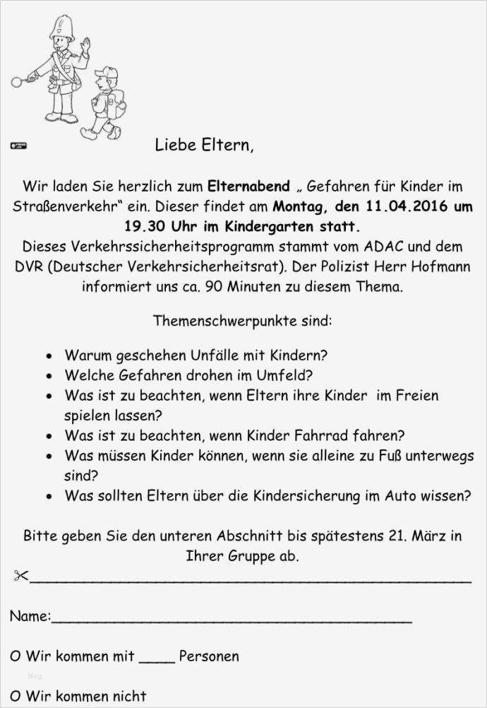 Elternbrief Vorlage Kindergarten Schön Einladung Elternabend Kita