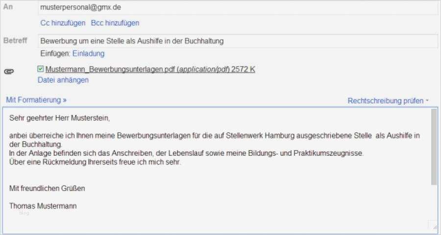 Email Anschreiben Bewerbung Vorlage Erstaunlich E Mail Bewerbung Als Werkstudent