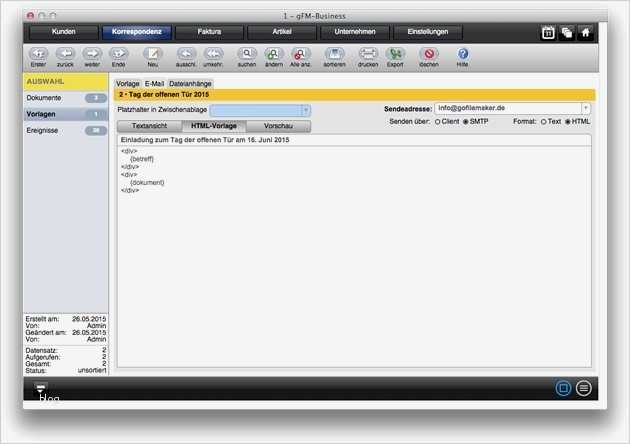Email HTML Vorlage Angenehm Zeit Sparen Mit Gfm Business Teil 2 Korrespondenz Und Archiv