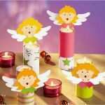 Engel Aus Papier Basteln Vorlagen Elegant Tischdeko Engel Für Weihnachtstafel Familie