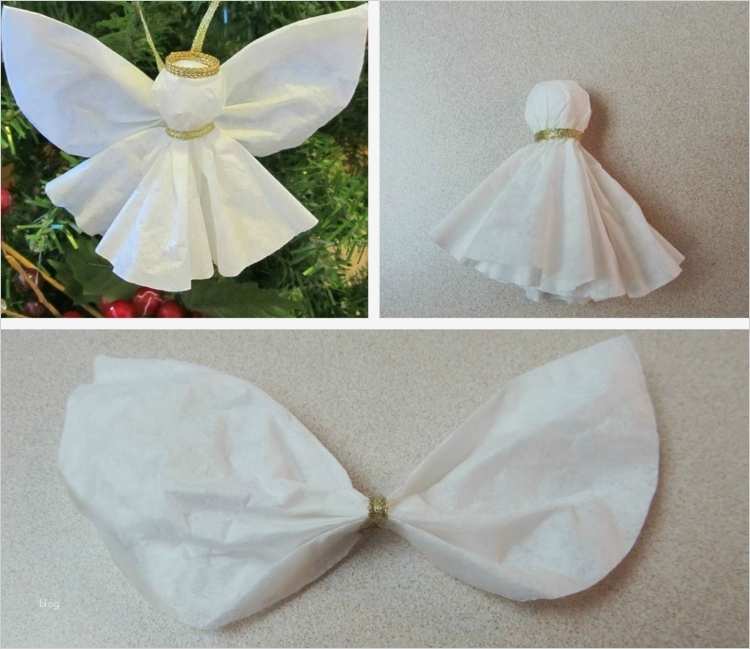 Engel Basteln Aus Papier Vorlage Erstaunlich Weihnachtsbaumschmuck Aus Papier 32 Kreative Diy Ideen