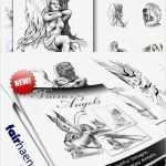 Engel Tattoo Vorlagen Fabelhaft Elfen Und Engel Tattoos Fabelwesen Fairies and Angels