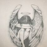 Engel Zeichnen Vorlagen Erstaunlich Gebrochener Engel Zeichnen Pinterest