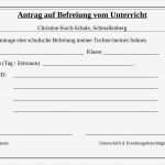 Entschuldigung Berufsschule Vorlage Bewundernswert Beurlaubung Christine Koch Schule