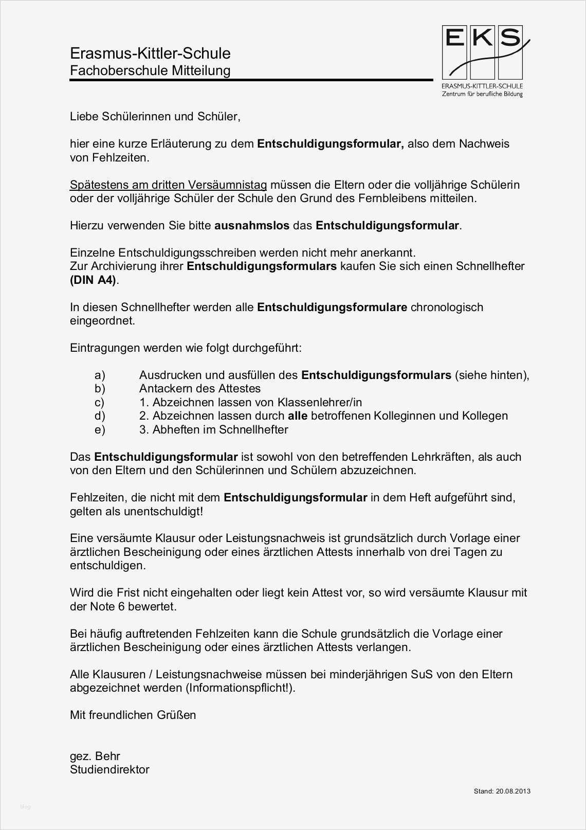 Entschuldigung Berufsschule Vorlage Schön Fantastisch Schule Entschuldigung Vorlage Galerie