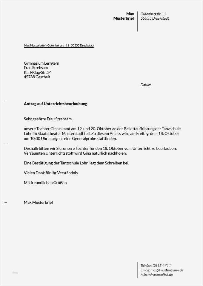 Entschuldigung Für Schule Vorlage Einzigartig Beurlaubung Der Vorlage