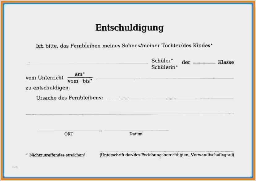 Entschuldigung Schule Vorlage Pdf Wunderbar 15 Entschuldigung Krankheit Vorlage