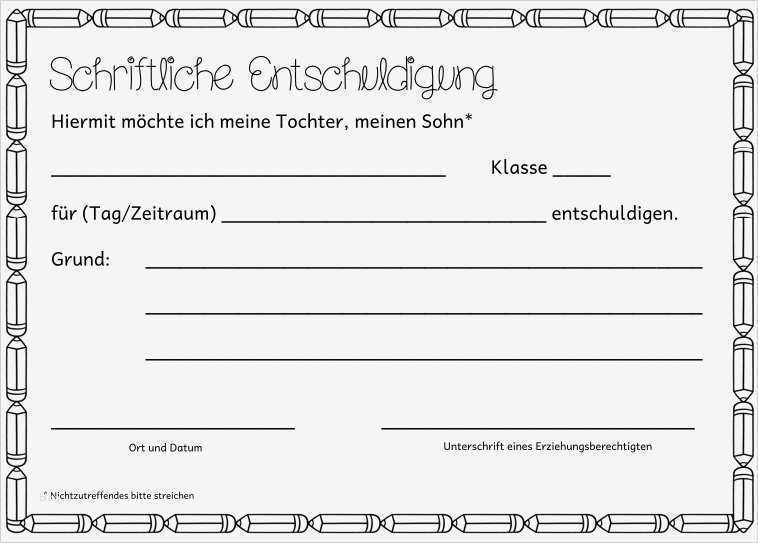 Entschuldigung Vorlage Schönste Ideenreise Entschuldigungsformulare