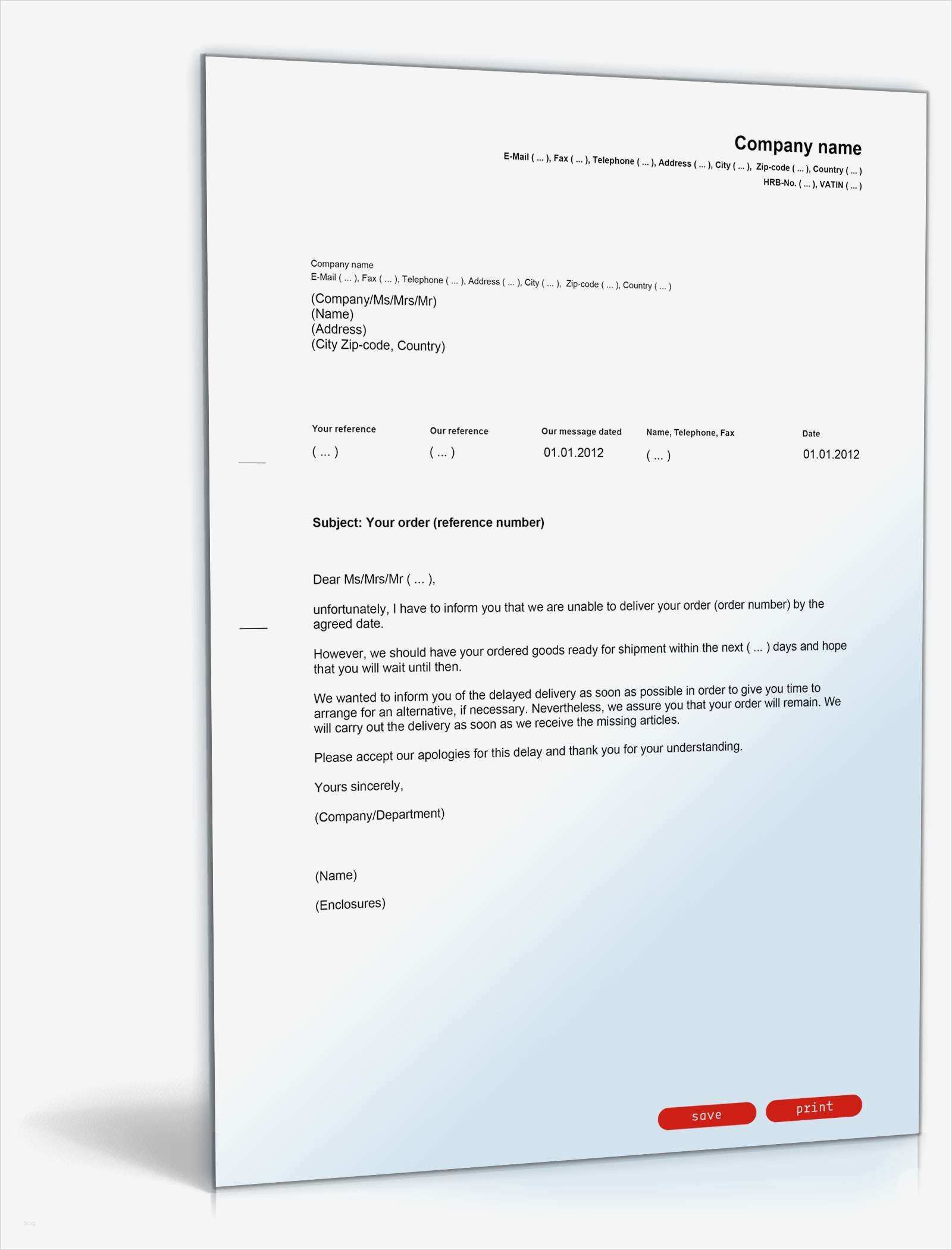 Entschuldigung Vorlage Zum Ausdrucken Großartig Entschuldigung Wegen Lieferverzug Englisch Deutsch