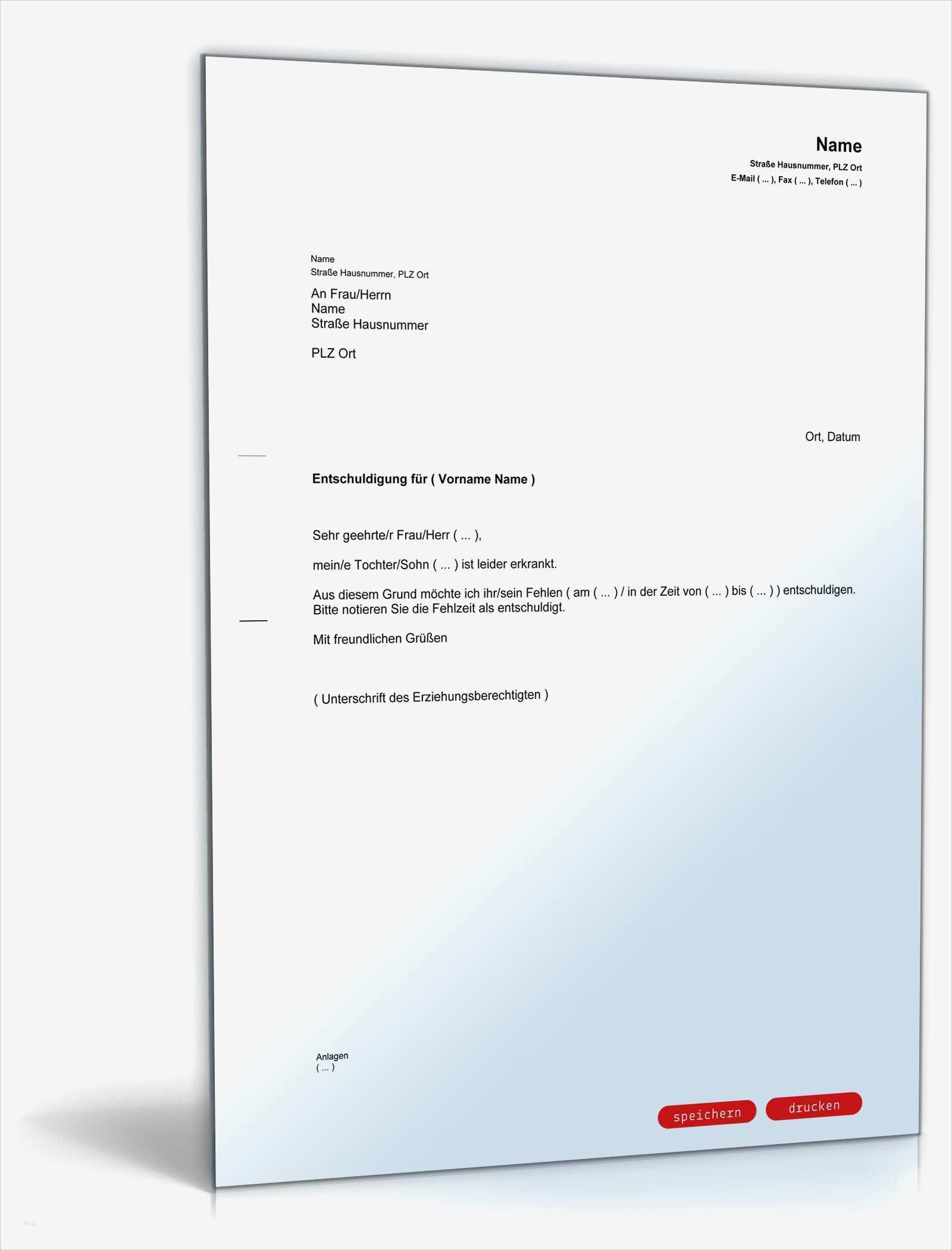 Entschuldigung Vorlage Zum Ausdrucken Wunderbar Entschuldigung Schulkind Krankheit Vorlage Zum Download