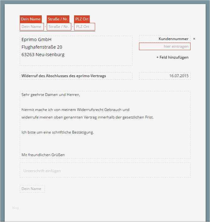 Eprimo Kündigung Vorlage Angenehm Eprimo Widerruf Vorlage Download Chip