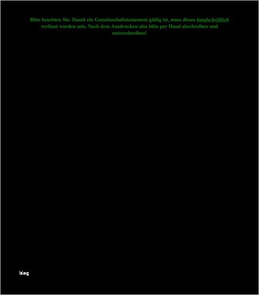 Erbe Verzichtserklärung Vorlage Bewundernswert Gemeinschaftstestament Muster Vorlage Word Und Pdf
