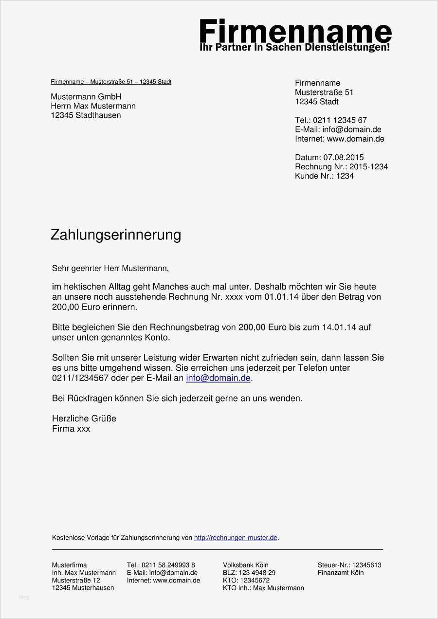 Erinnerungsmail Veranstaltung Vorlage Cool Zahlungserinnerungen Muster & Vorlagen Kostenlos