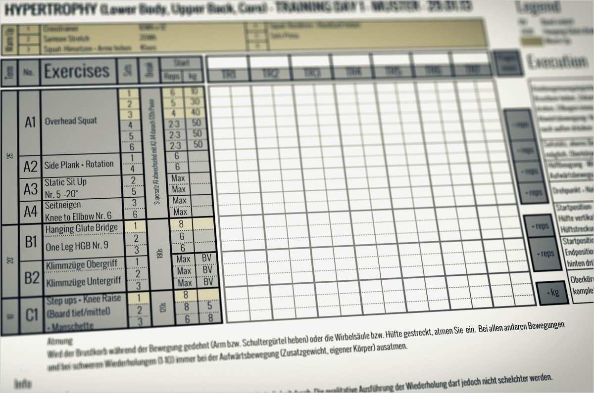Ernährungsplan Vorlage Excel Erstaunlich Wunderbar Trainingsplan Vorlage Excel Galerie Entry