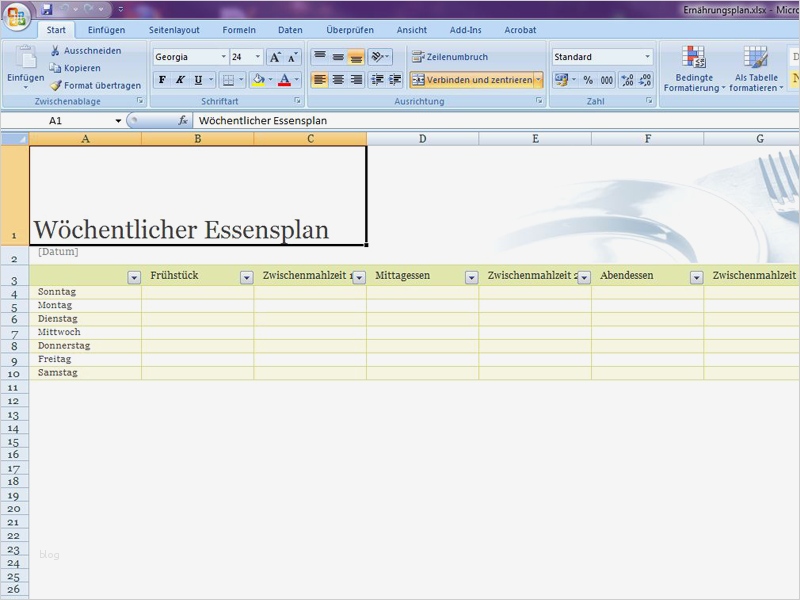 Ernährungsplan Vorlage Genial Gesundheit