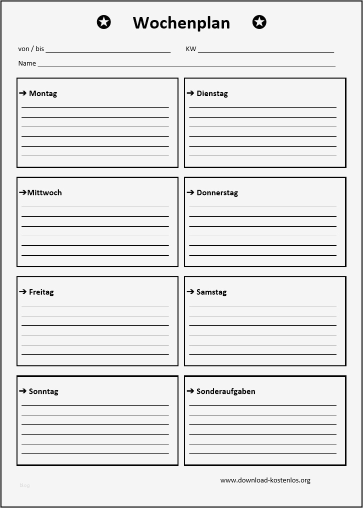 Ernährungsplan Vorlage Pdf Schönste 10 Muster Wochenplan