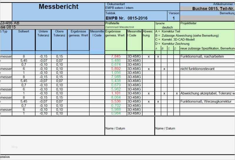 Erstmusterprüfbericht Vda Vorlage Excel Neu Camminadi Messtechnik Lohnmessung Im Münsterland Und
