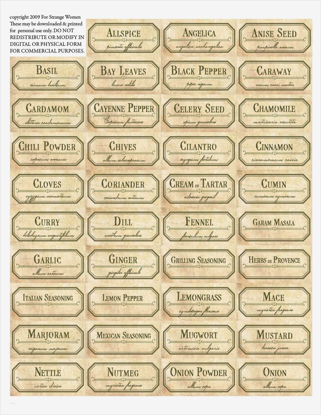Etiketten Gewürze Vorlagen Erstaunlich Gewürz Etiketten Diy Pinterest