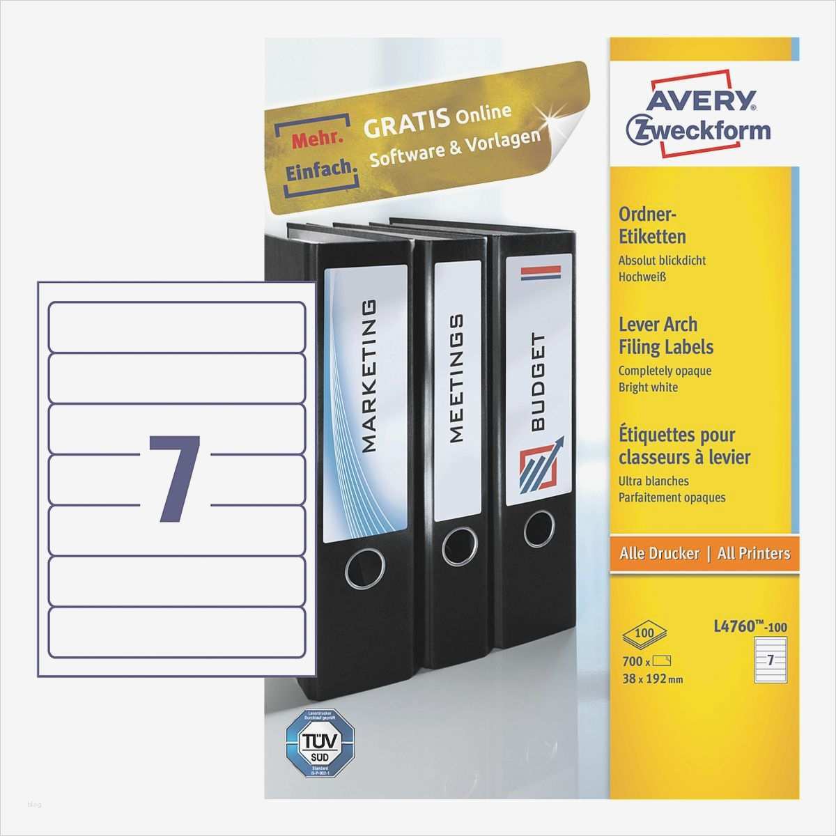 Etiketten ordnerrücken Vorlage Inspiration Avery Zweckform Selbstklebende ordnerrücken Etiketten