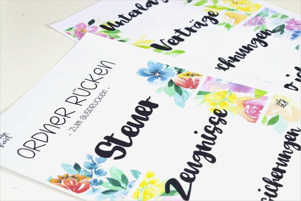 Etiketten ordnerrücken Vorlage Inspiration ordner Rücken Zum Ausdrucken ⋆ Mädchenkunst